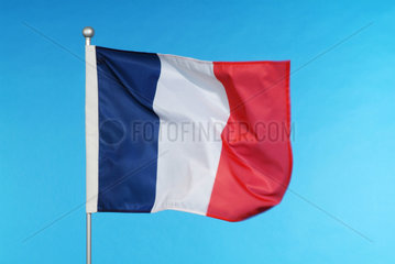 Hamburg  die Nationalflagge von Frankreich