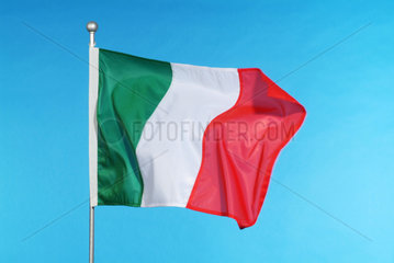 Hamburg  die Nationalflagge von Italien