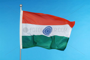 Hamburg  die Nationalflagge von Indien
