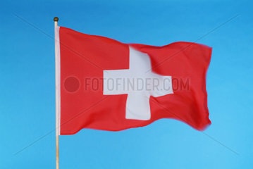Hamburg  die Nationalflagge der Schweiz