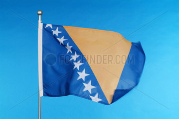 Hamburg  die Nationalflagge von Bosnien und Herzegowina