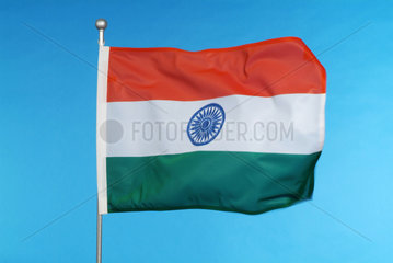 Hamburg  die Nationalflagge von Indien