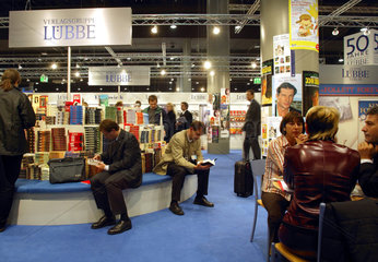 Luebbe-Messestand auf der Frankfurter Buchmesse