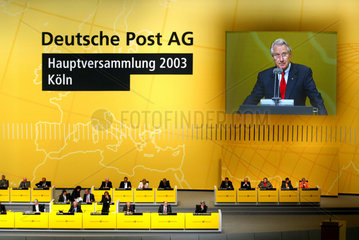 Dr. Klaus Zumwinkel  Vorstandsvorsitzender der Deutsche Post AG