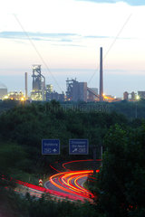 Industrielandschaft in Duisburg  Ruhrgebiet