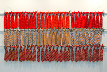 Krawatten auf der Modemesse CPD woman man in Duesseldorf
