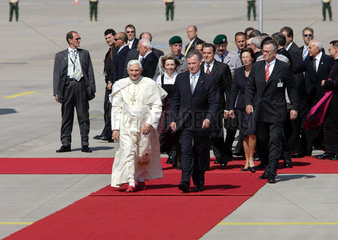 Weltjugendtag  Ankunft von Papst Benedikt XVI.