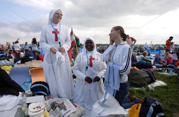 Weltjugendtag  Vigil  Pilgergruppe aus Italien