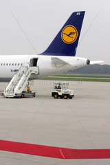 Lufthansa wartet auf auf einen Staatsgast