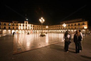 Leon  Spanien  Plaza Mayor