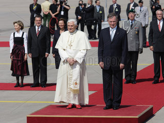 Weltjugendtag  Ankunft von Papst Benedikt XVI.