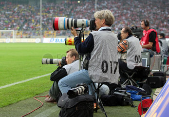 Sportfotografen beim Bundesligaspiel