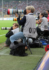 Sportfotografen beim Bundesligaspiel