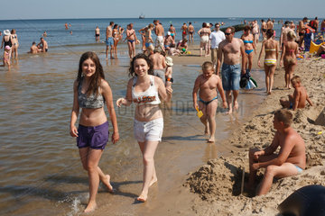 Misdroy  Polen  Menschen am Strand