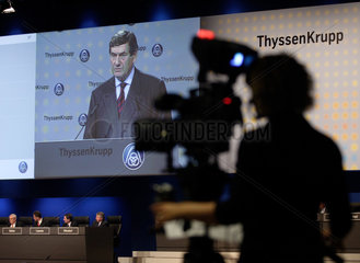 ThyssenKrupp AG  Hauptversammlung mit Prof. Dr. Ekkehard D. Schulz
