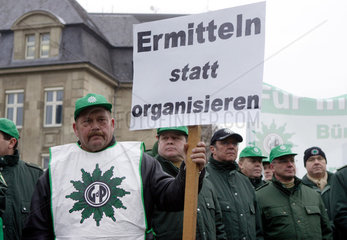Demonstration der Gewerkschaft der Polizei  Duesseldorf