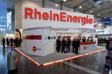 RheinEnergie  Messestand auf der Messe Eworld