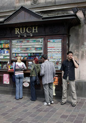 Polen  Krakau  RUCH  ein typischer Kiosk