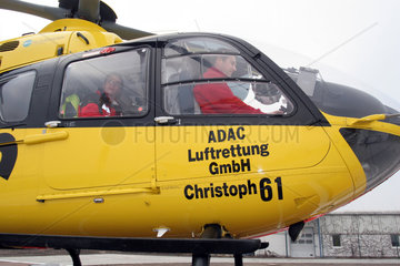 Leipzig  Sachsen  ADAC Luftrettungshubschrauber Christop 61