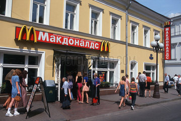 Moskau- Mc Donalds Filiale in der Arbat Strasse