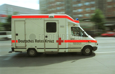 Rettungswagen beim Einsatz in Berlin