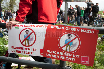 Berlin  Deutschland  1. Mai Demonstration gegen Rechtsradikalismus