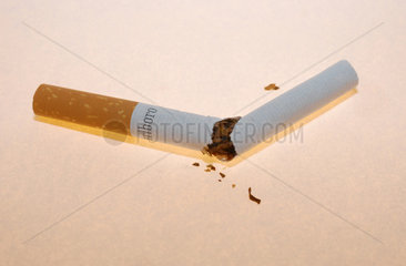 Zerbrochene Zigarette