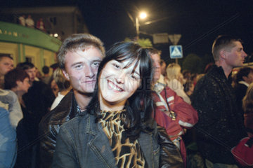 Ein Paar bei einem Strassenfest  Kaliningrad  Russland