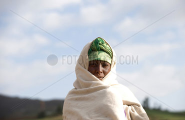 Asagirt  Aethiopien  Landfrau bei einem Wordshop