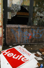 Vandalismus  Berlin-Hohenschoenhausen