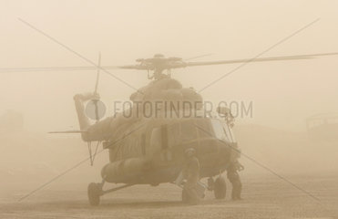 Kunduz  Afhghanistan  russischer Hubschrauber
