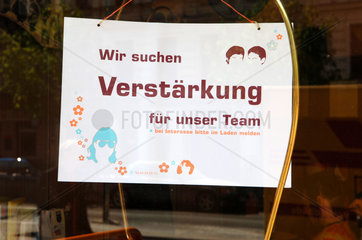 Annonce in Schaufenster  Berlin