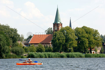 Insel mit Kirche in der Havel  Werder
