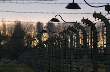 Sicherungsanlagen im ehemaligen Konzentrationslager Auschwitz II - Birkenau (Brzezinka)