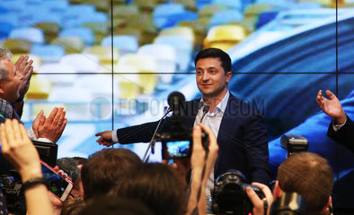 UKRAINE-KIEV-ZELENSKY-PRESIDENTIAL ELECTION-WINNING