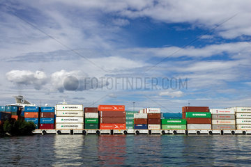 Norwegen  Containerterminal des Osloer Hafens