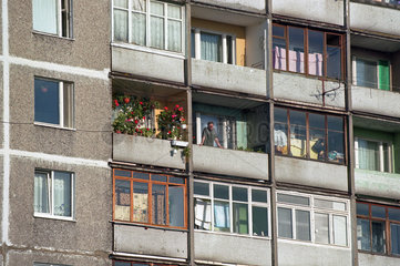 Heruntergekommener Wohnblock in Kaliningrad  Russland