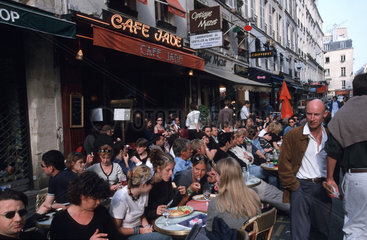 Paris  Frankreich  Strassencafe