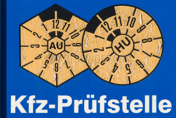Berlin  Deutschland  Kennzeichen der KFZ-Pruefstelle