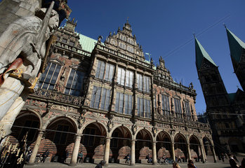 Bremen  Bremer Roland  Rathaus  Dom