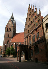 Hannover  Altes Rathaus und Marktkirche