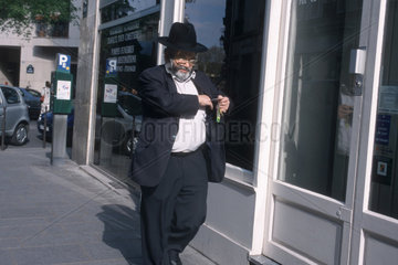 Orthodoxer Jude im Pariser Bezirk Marais