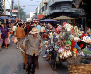 Der Marktplatz von Chiang Mai (Thailand)