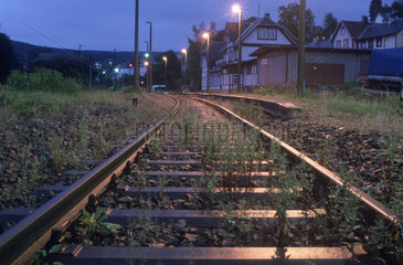 stillgelegte Bahnstrecke in Ostdeutschland
