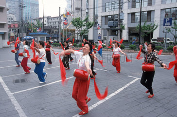 Folkloretanzgruppe in Shanghai
