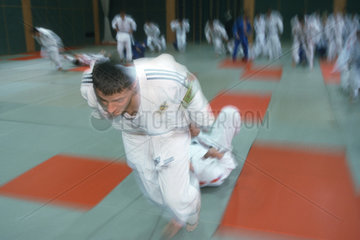 Training der oestereichischen Judo Nationalmannschaft