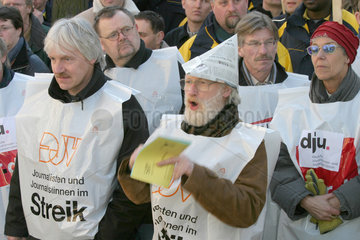 Kiel  Demonstration der Journalisten