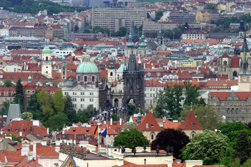 Prag  Blick auf die -Goldene Stadt-