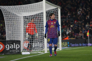 Barcelona  Spanien  Leo Messi von FC Barcelona mit Nummer 10