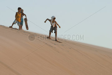 Sand-Boarden in Brasilien